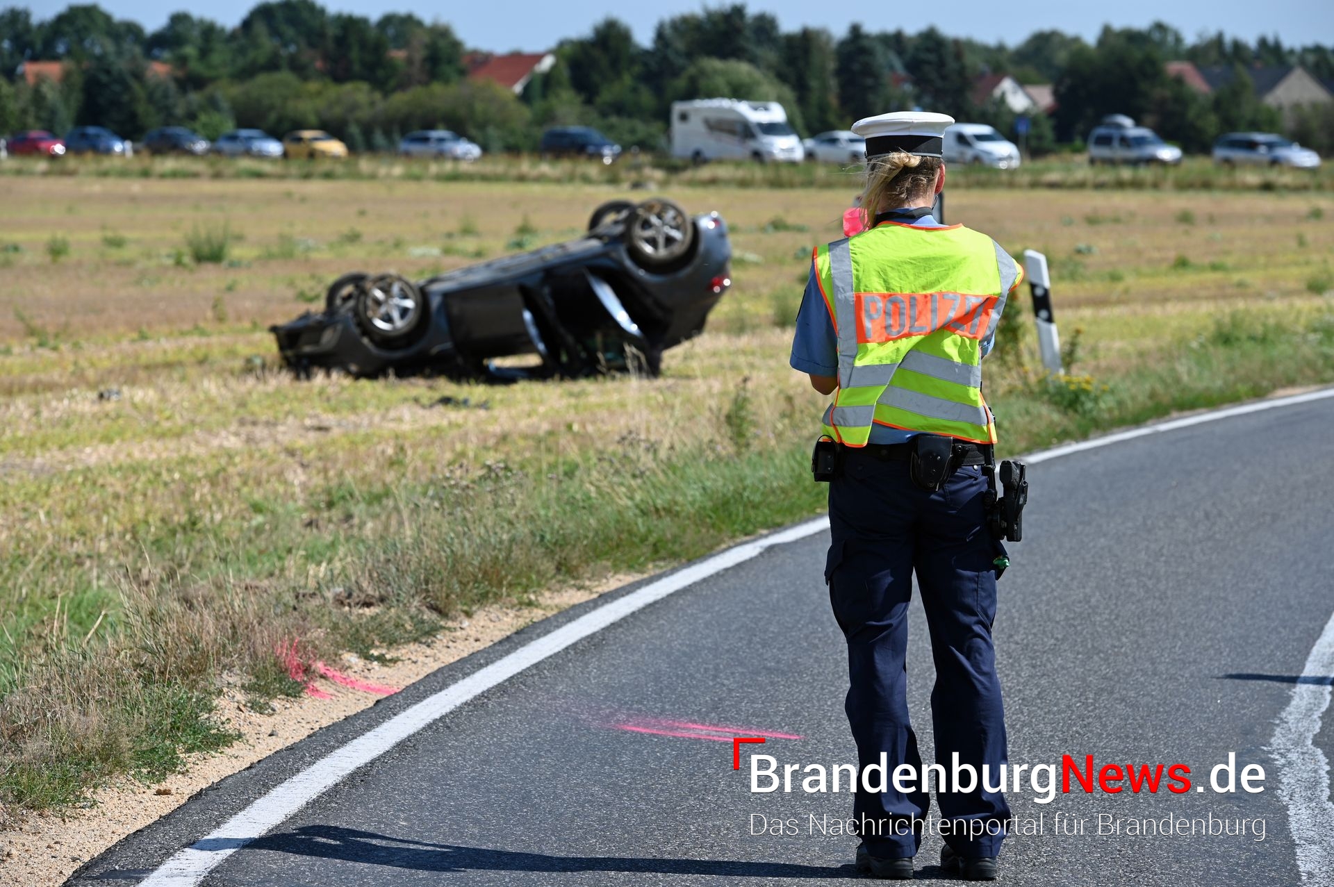 B 101 zwischen Trebbin und Ludwigsfelde &#8211; Autofahrerin schwer verletzt