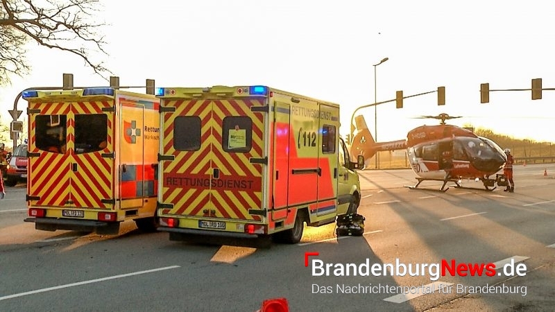 Zwei Personen wurden bei dem Zusammenstoß verletzt (Foto: BrandenburgReporter)